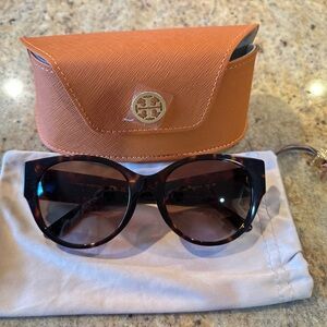 Tory Burch Brown and Orange Sunglasses